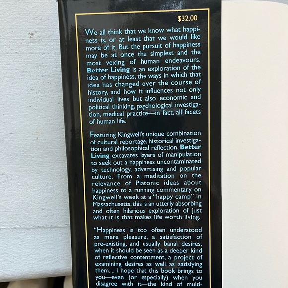 Mark Kingwell's best-seller, Better Living: In Pursuit of Happiness, HC - Picture 4 of 16